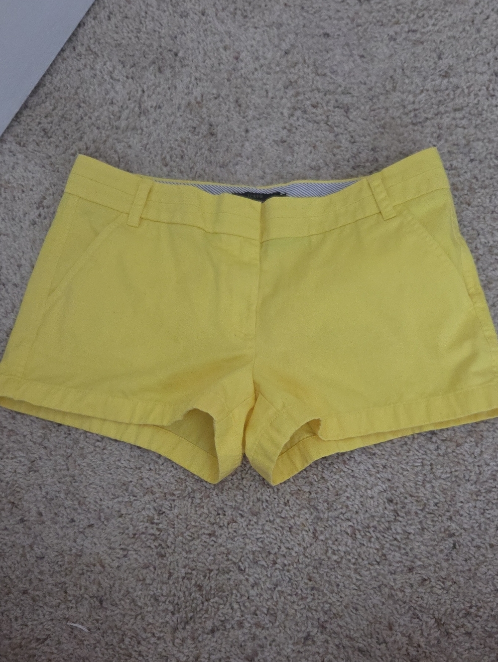 J. Crew Bright Yellow Cotton Chino Shorts